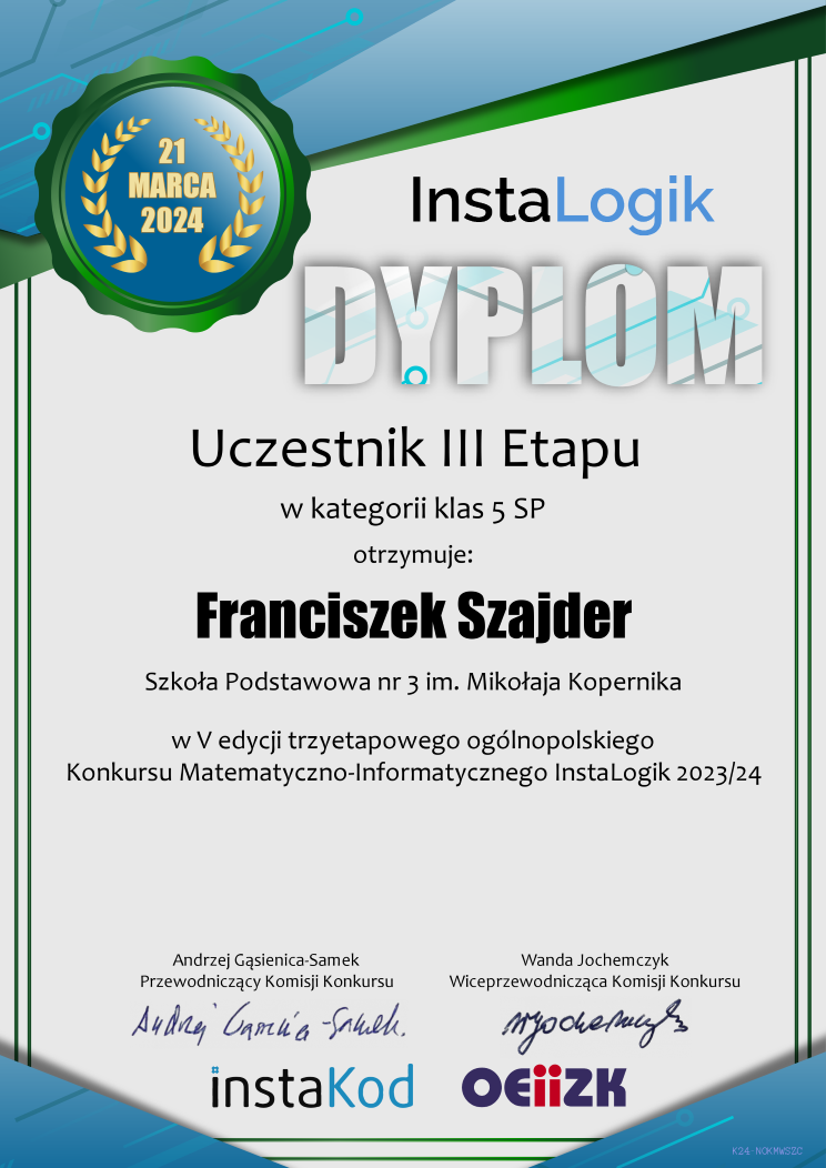 dyplom_instalogik_5_franciszek_szajder